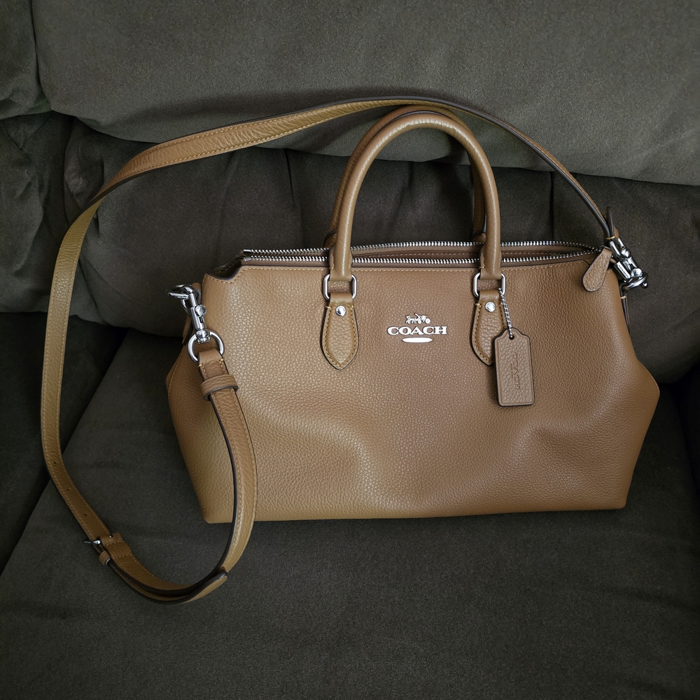 Coach Light Saddle Leather Handbag